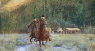 Leaving Camp by Irving R. Bacon