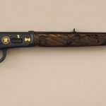 1. Ronald Reagan’s Winchester Model 64 Lever Action Rifle, 1937; customized 1993. Museum Purchase. 2012.3.1