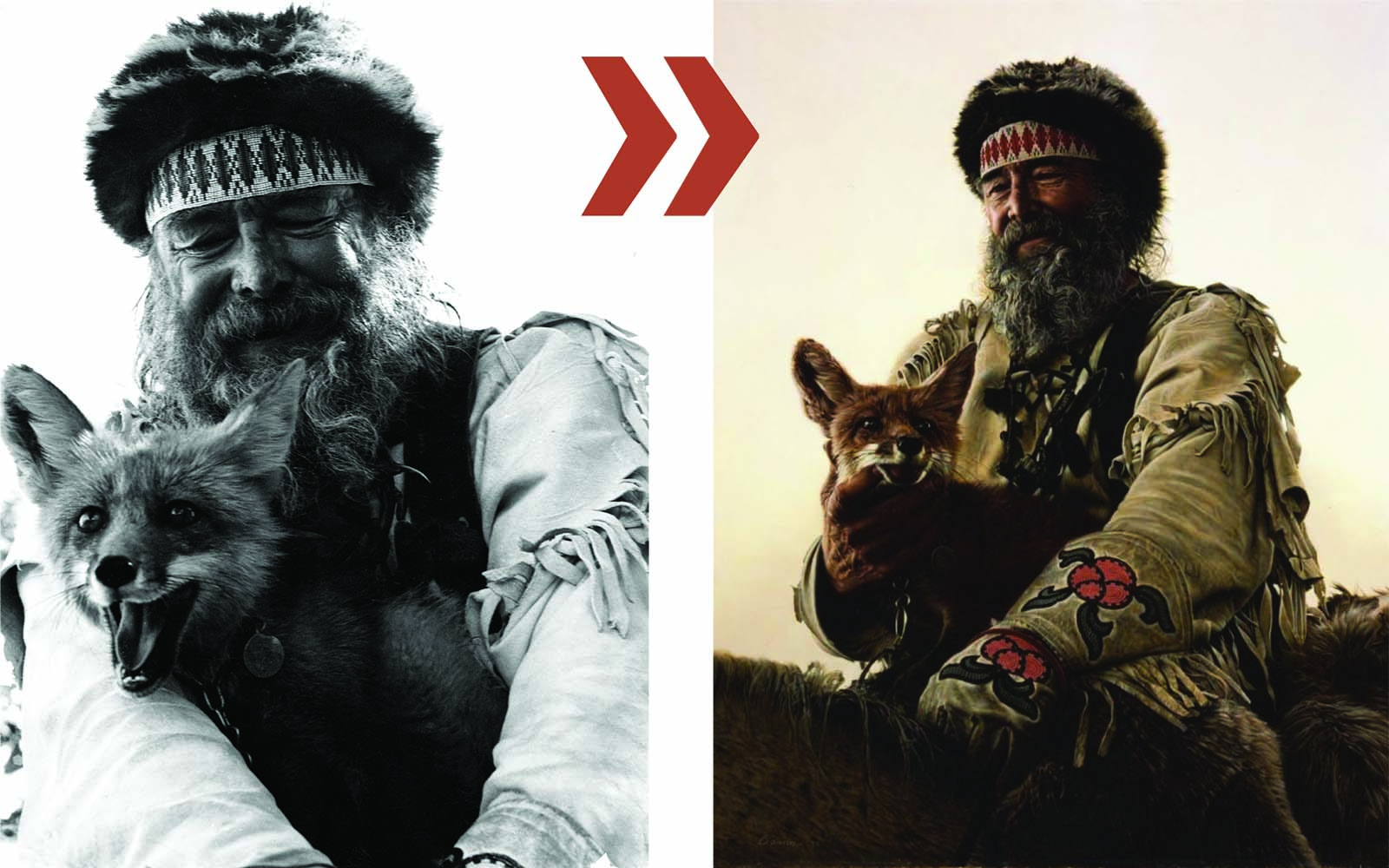 Points West blog 349 Timber Jack Joe photo and painting Buffalo Bill