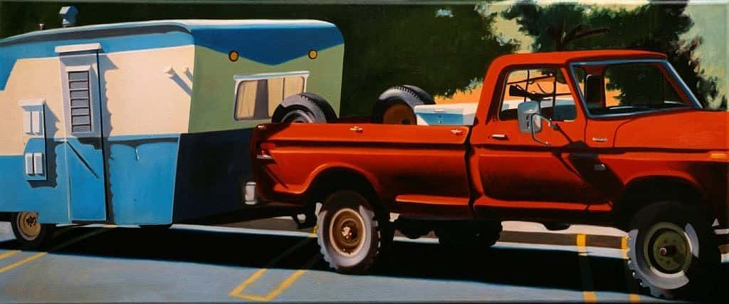 Robert Seabeck. "Fall Scene," 1979. Oil on canvas, 30 x 72 inches. Gift of anonymous donor. 6.79.