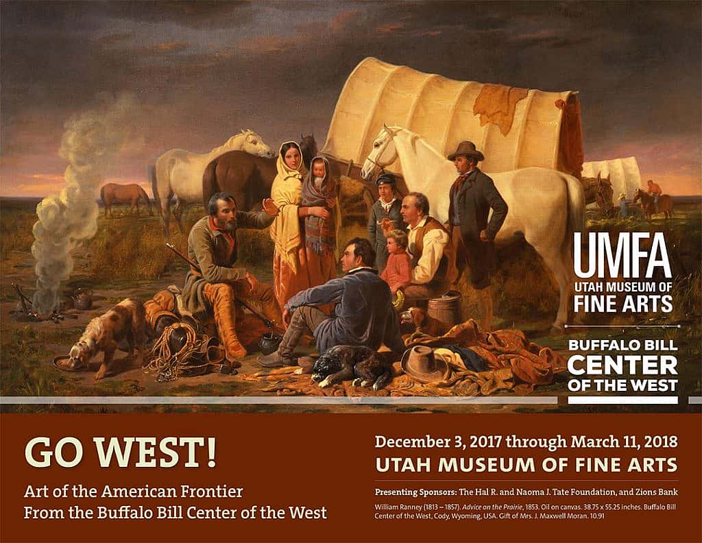 "Go West!" at the Utah Museum of Fine Arts, December 2, 2017-March 11, 2018.