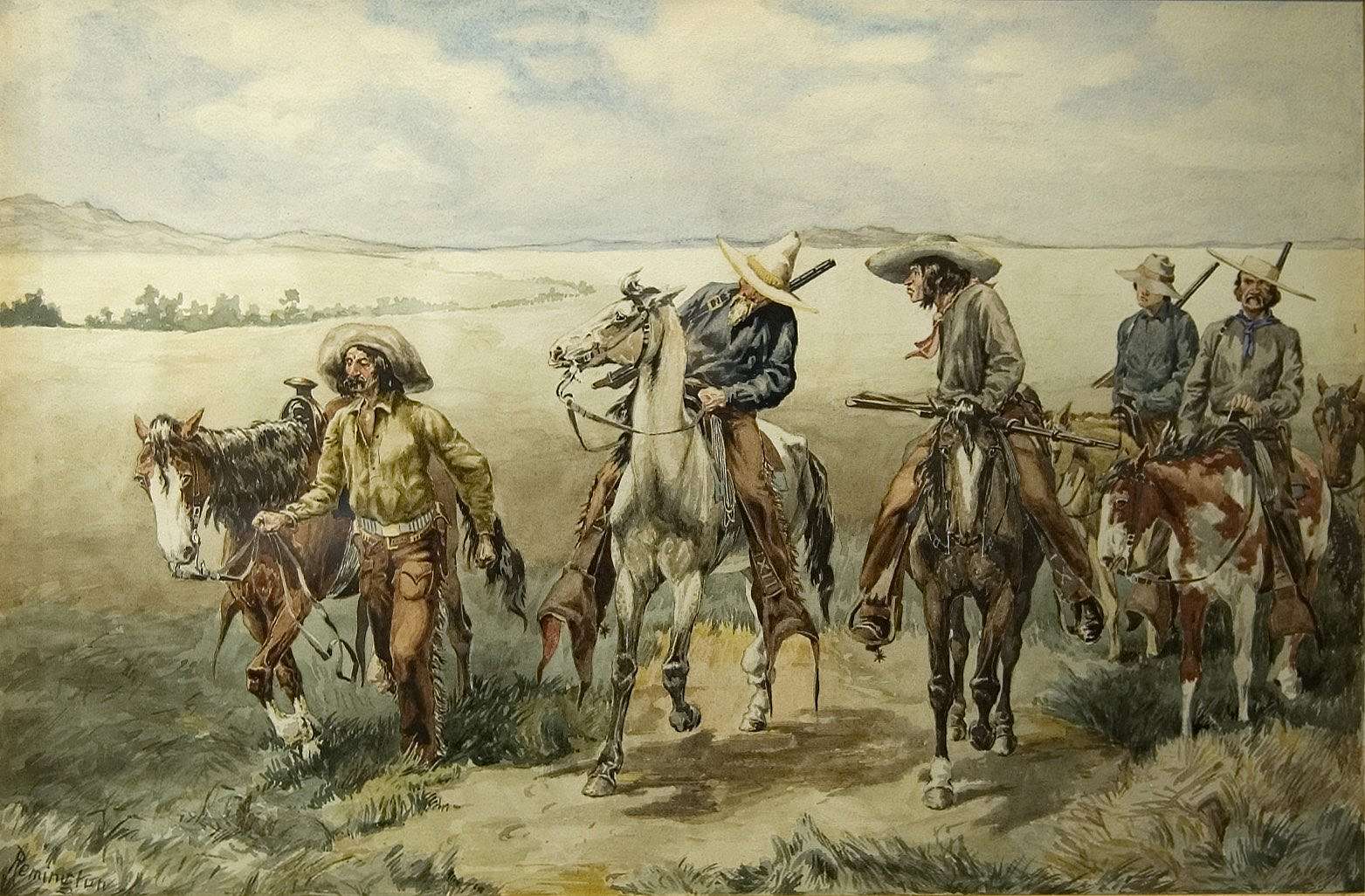 Cowboys on a Cattle Thief