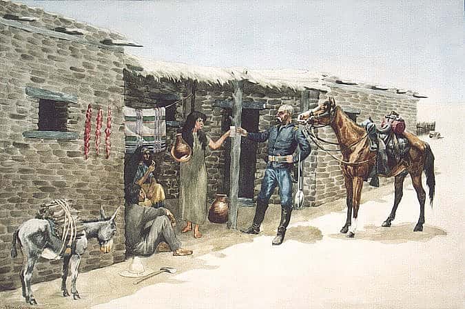 "Gracias Senorita! May the Apaches Never Get You"
