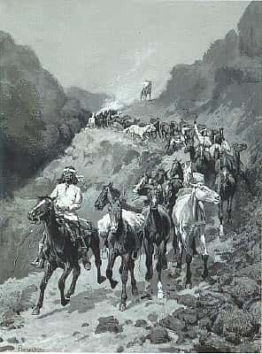 Geronimo and His Band Returning from a Raid into Mexico