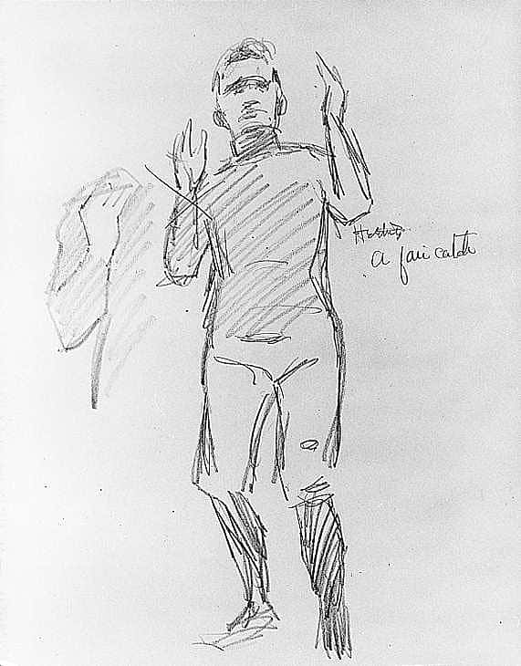 Untitled (study for Heeling a Fair Catch)