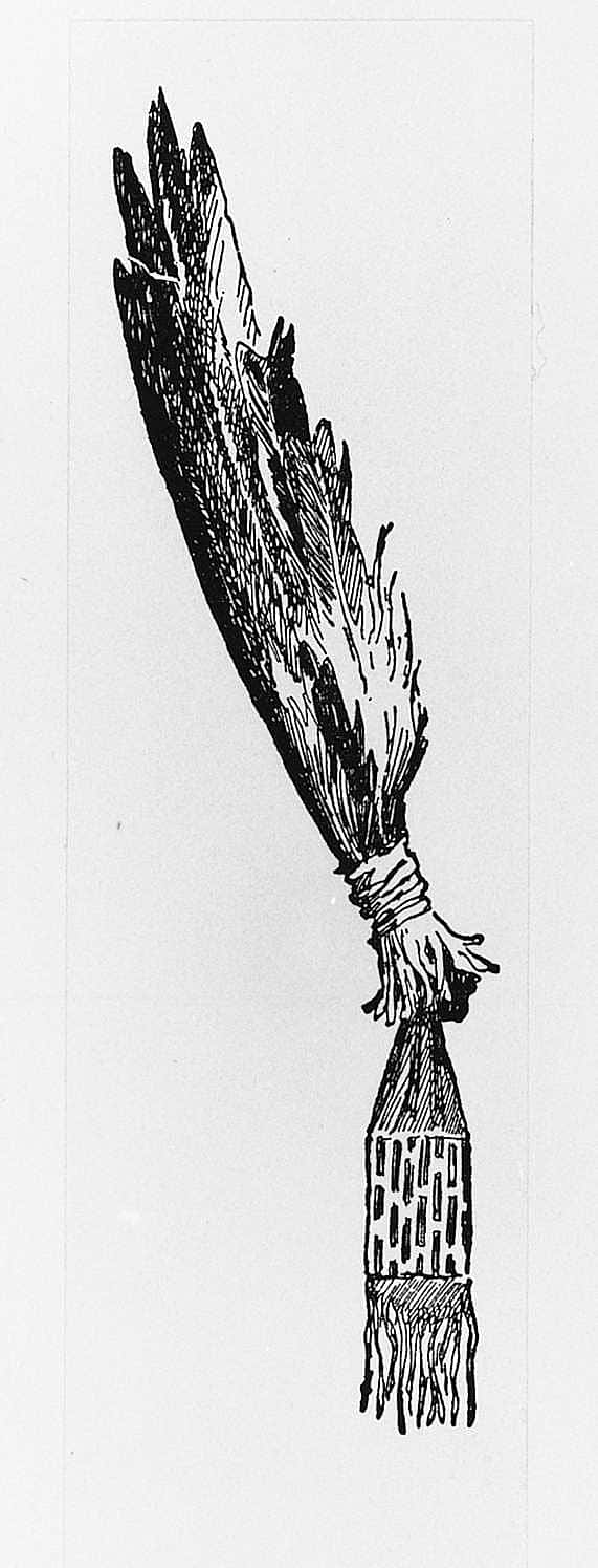 Fan of Feathers, Belonging to Crowfoot, Head Chief of Blackfeet, 1889