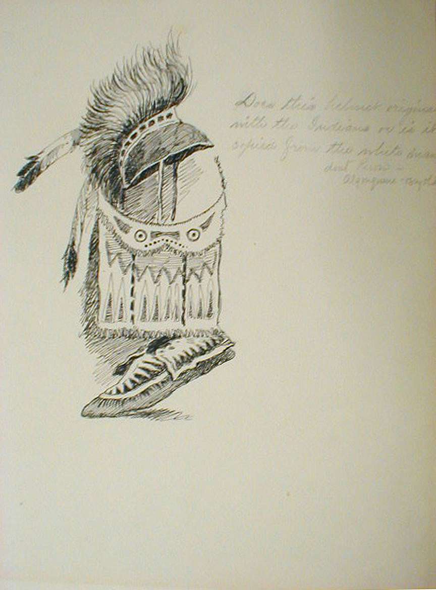 Headdress, Moccasin, and Apron