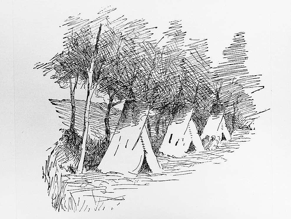 Landscape with Three Tipis