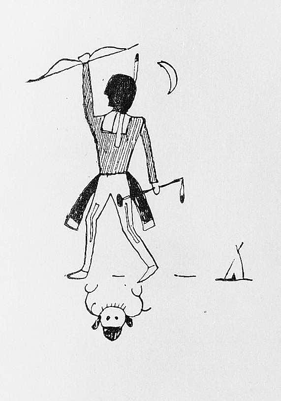Indian Sign Drawing, Sioux