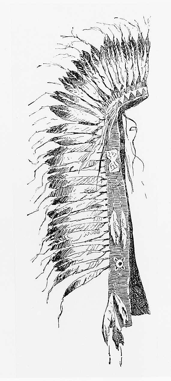 War Bonnet, Sioux, 1889