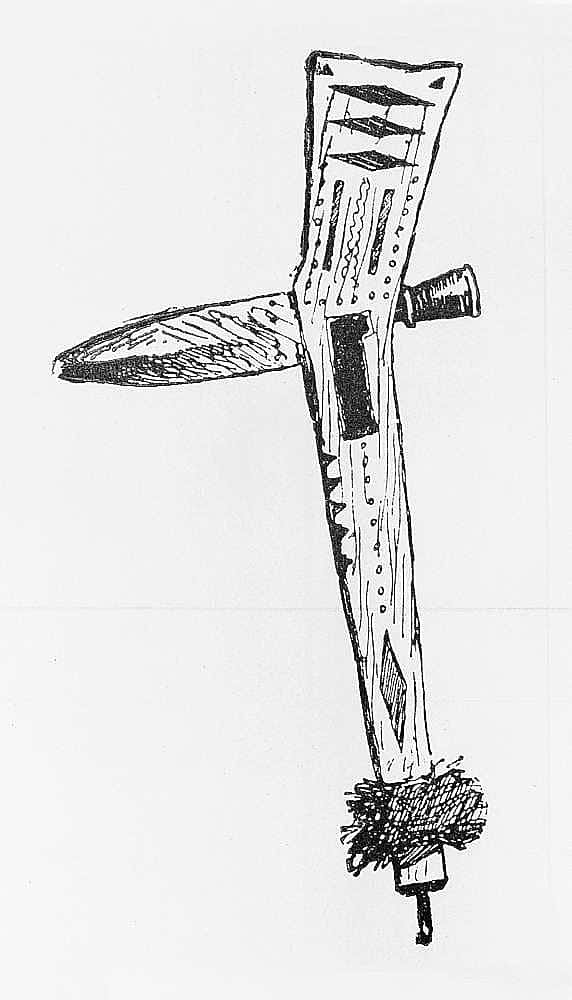 War Club, Winnebago, 1889