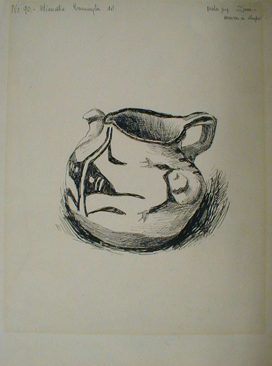 Water Jug, Zuni, Uneven in Shape, 1889