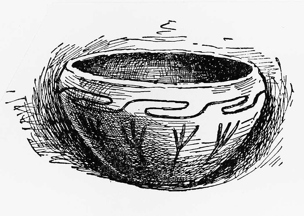 Wooden Bowl, Antique, 1889