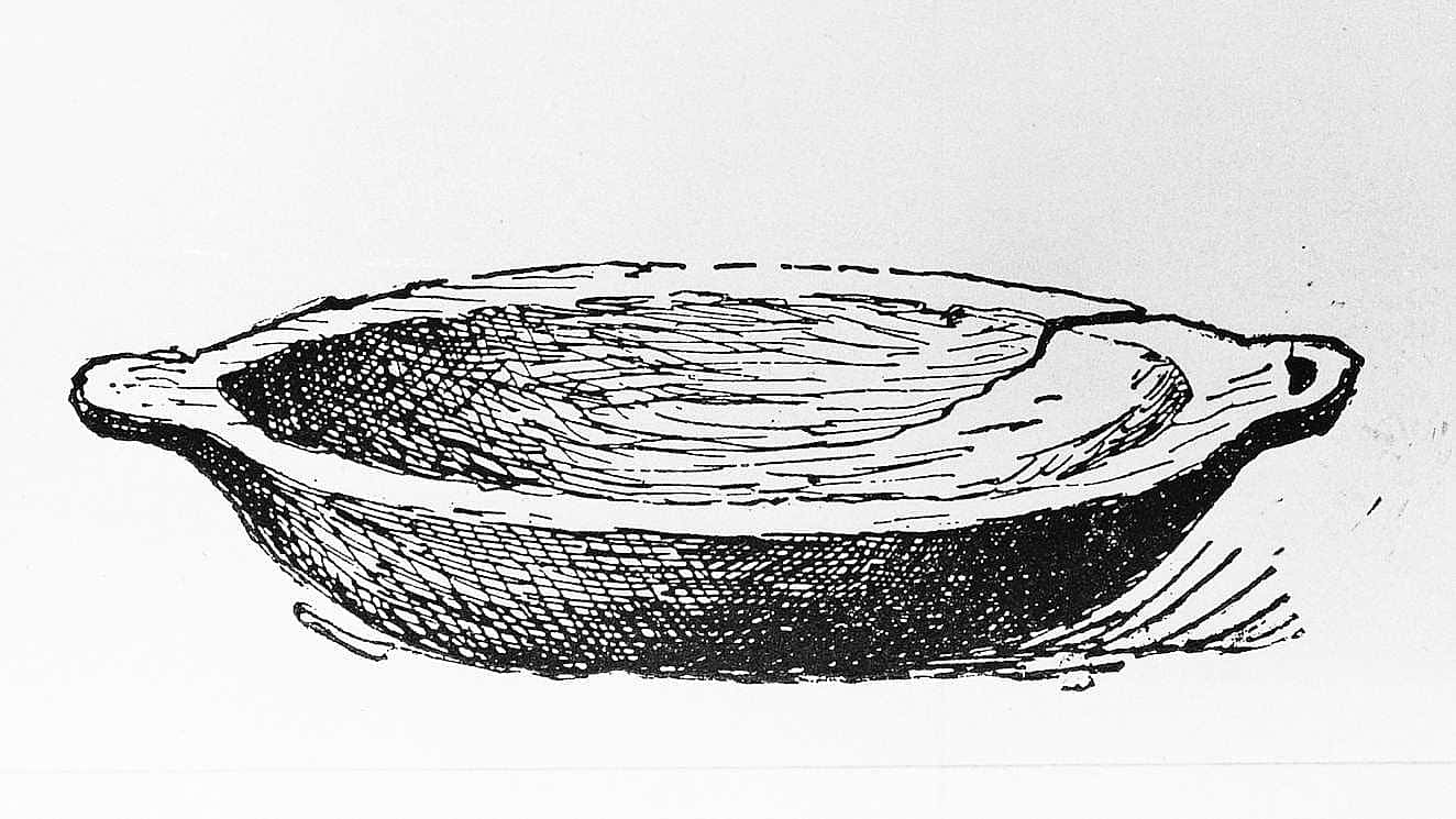 Wooden Dish, Very Old Form, 1889
