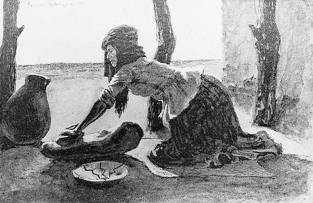 Woman Grinding on the Metal