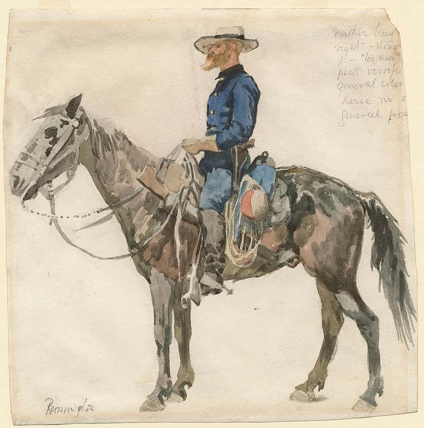 U. S. Cavalry Trooper in Campaign Dress