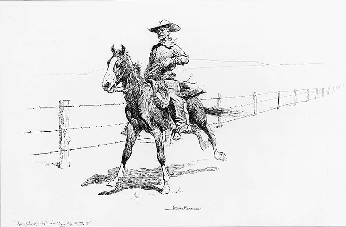 Riding the Line of the Wire Fence