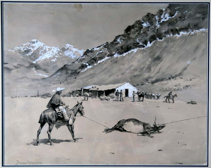 Roping Cattle at Punta Negra