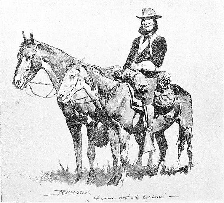 Cheyenne Scout with Led-Horse