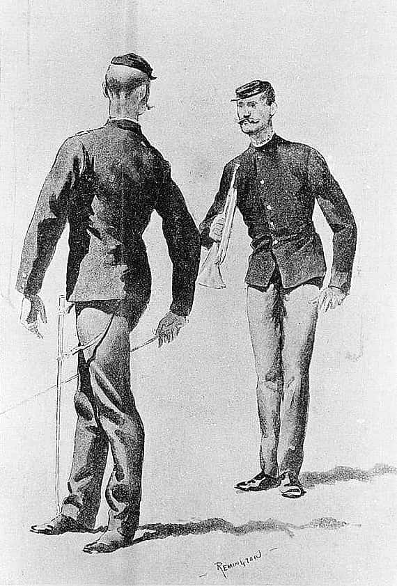 Officer and Trumpeter