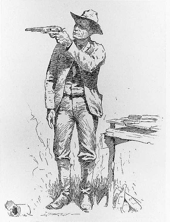 The Sheriff Shooting at Beer Bottles