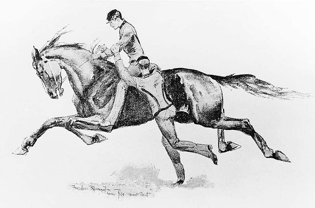 Mounting Double at Gallop