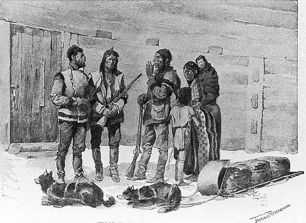 Wood Indians Come to Trade