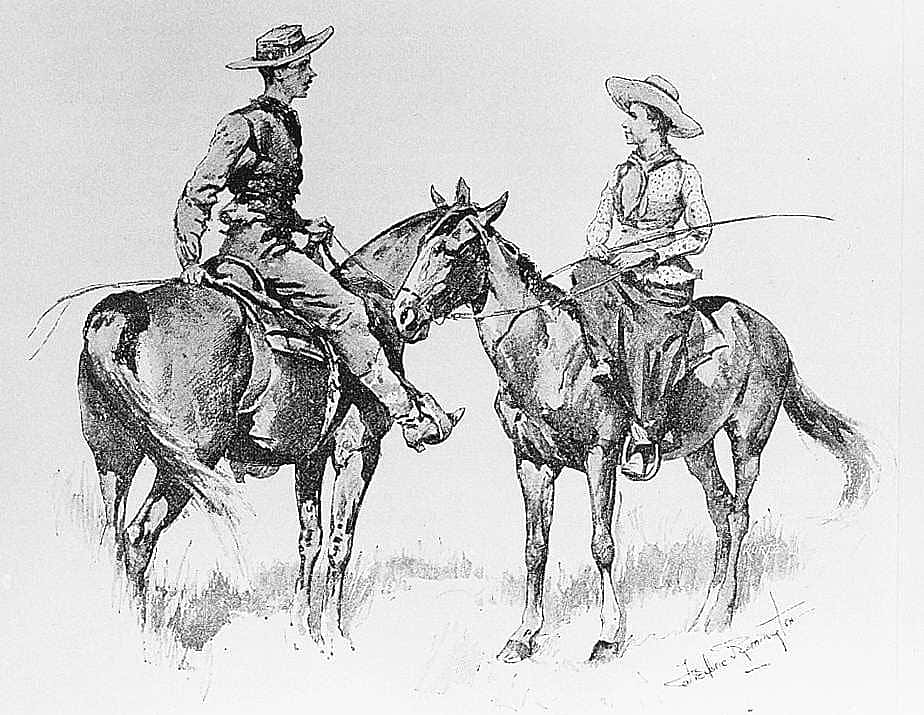 "After a Minute He Came Back and Rode Quite Closely to Abbie