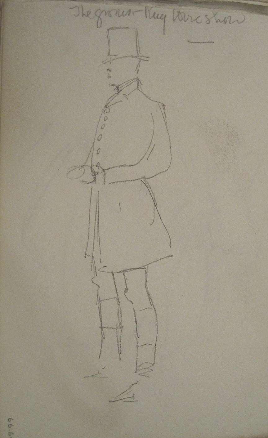 Sketch for The Hunters at the Horse Show