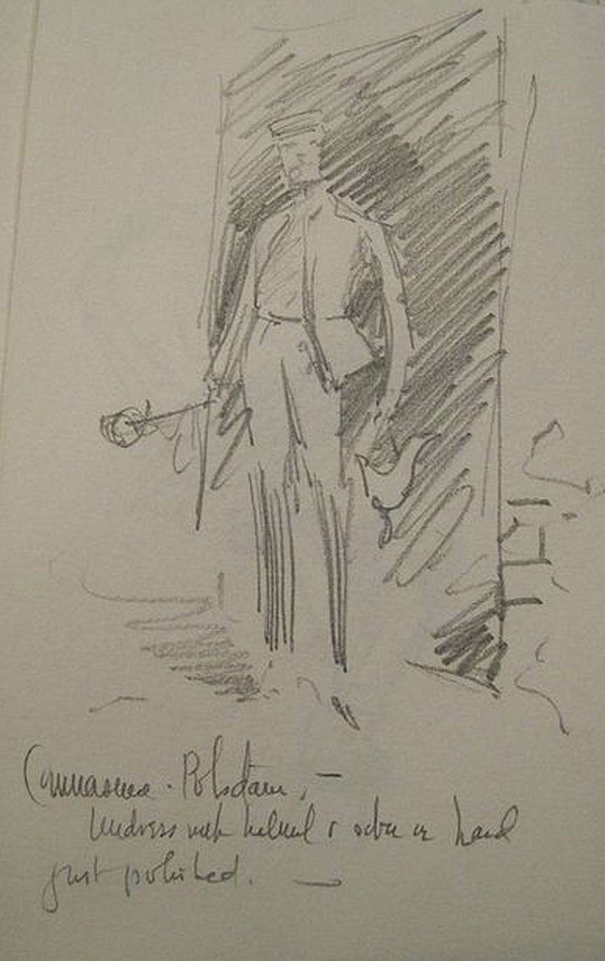 Sketch for Private of the Garde du Corps Regiment