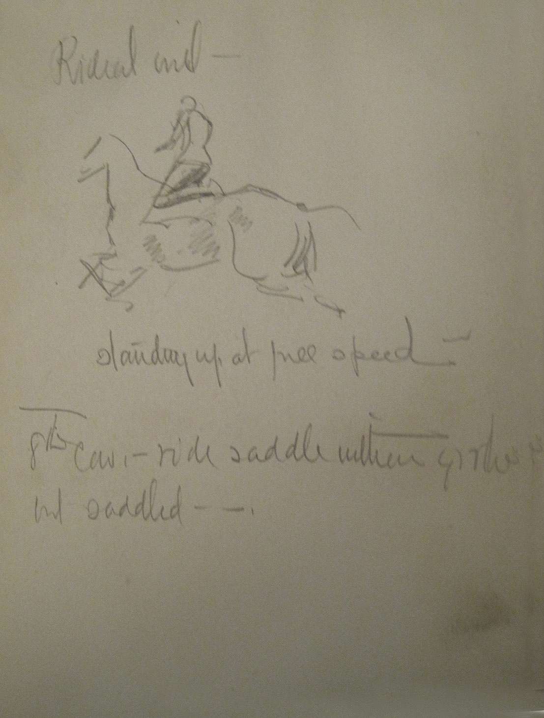 Sketch (Riding Sitting on Legs )