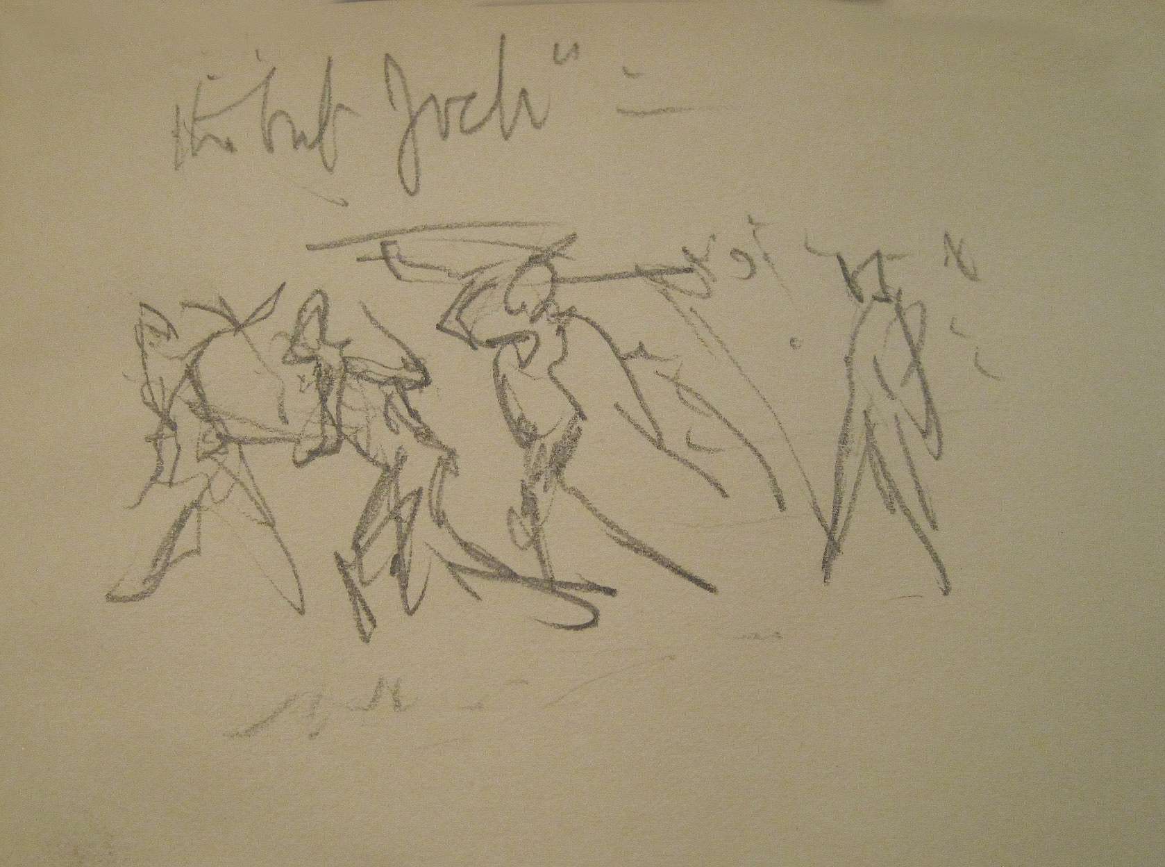 Untitled sketch ("Giving the Butt"--The Way the "Regular" Infantry Tackles a Mob )