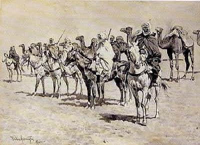 "The Caravans Were Escorted by Arab Horsemen"