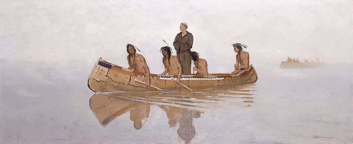 Father Marquette Discovering the Mississippi