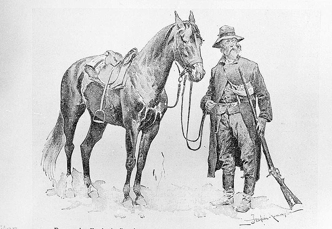 Untitled ("The Story of a Thousand," man holding reins of horse)