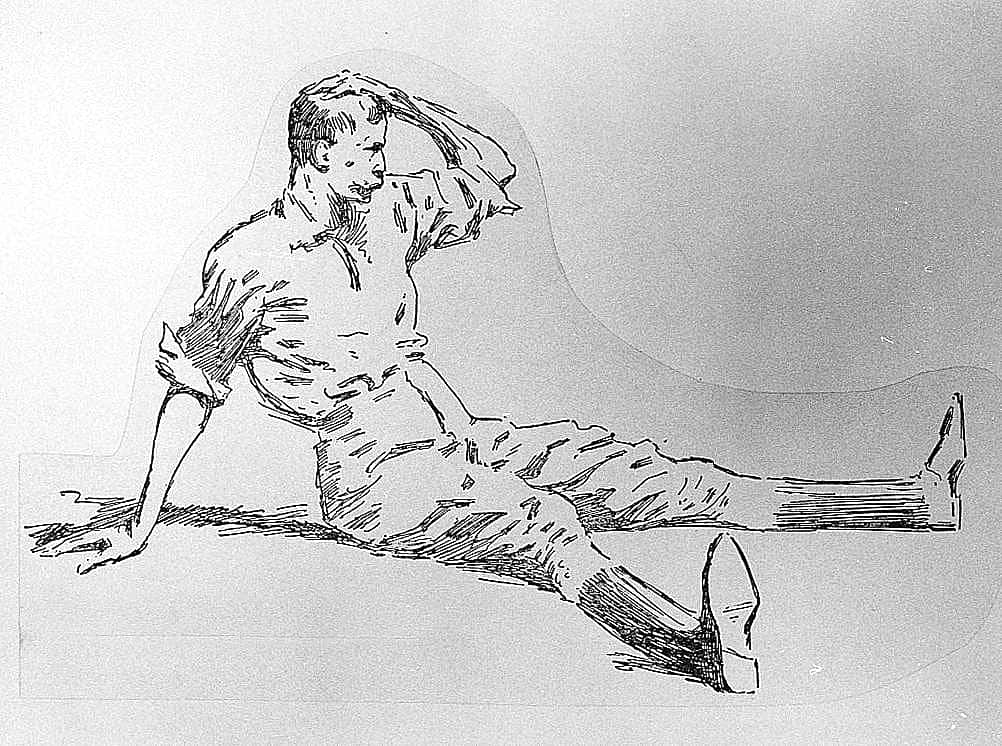 Untitled ("The Maltese Cat," fallen rider)