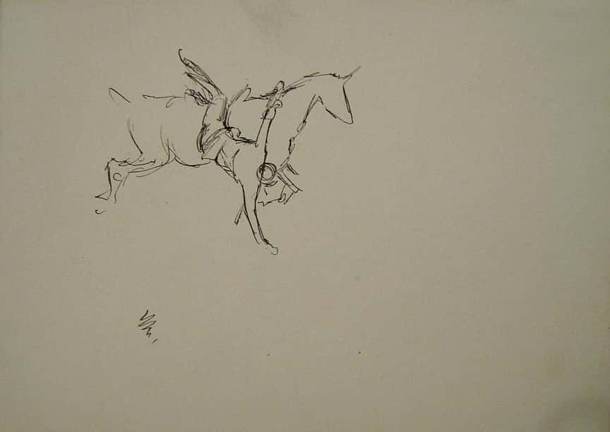 Untitled sketch (Picking up the Handkerchief)
