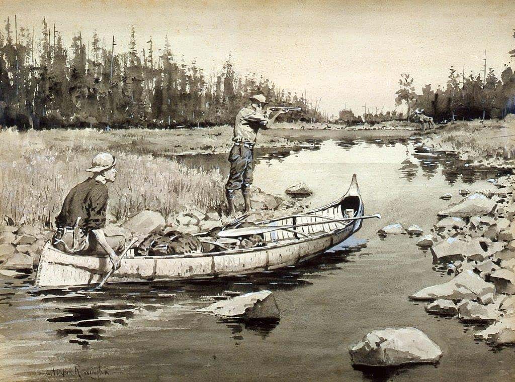 Moose-Hunting--An Unexpected Shot