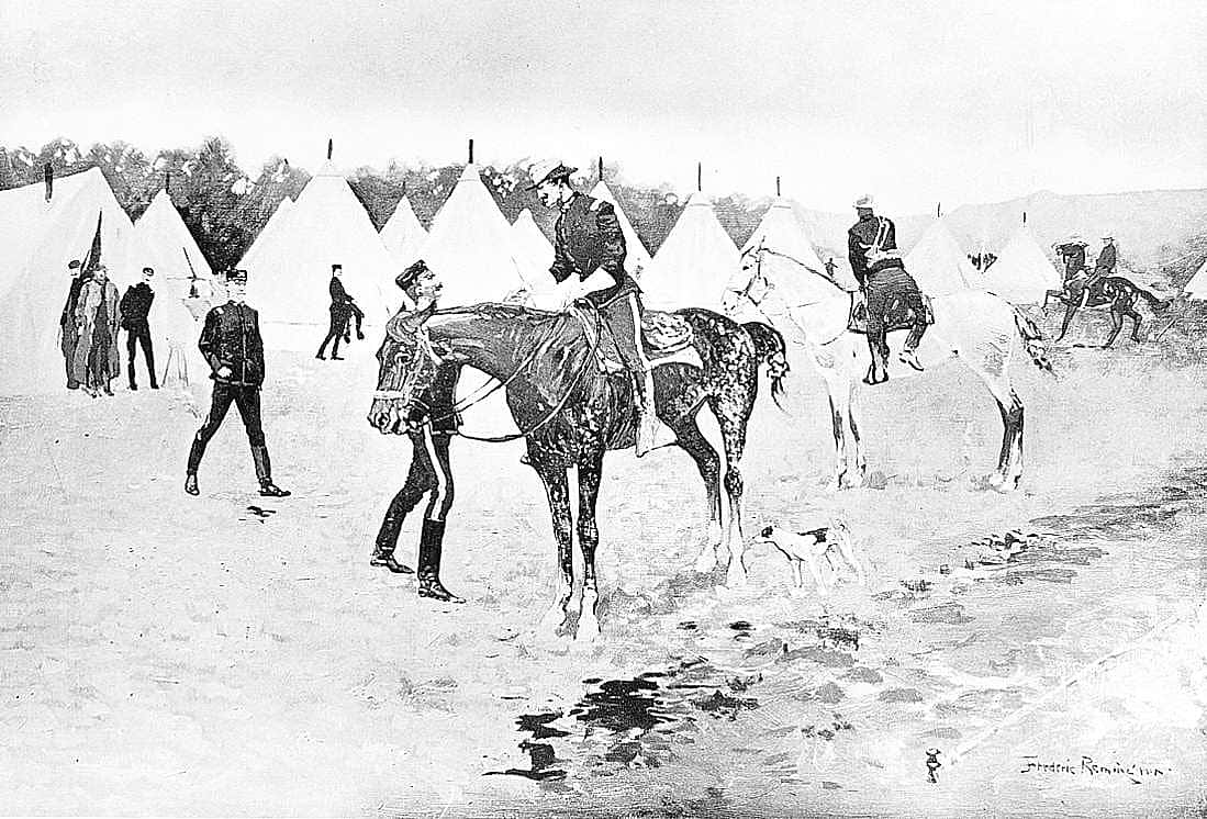 A Modern Cavalry Camp