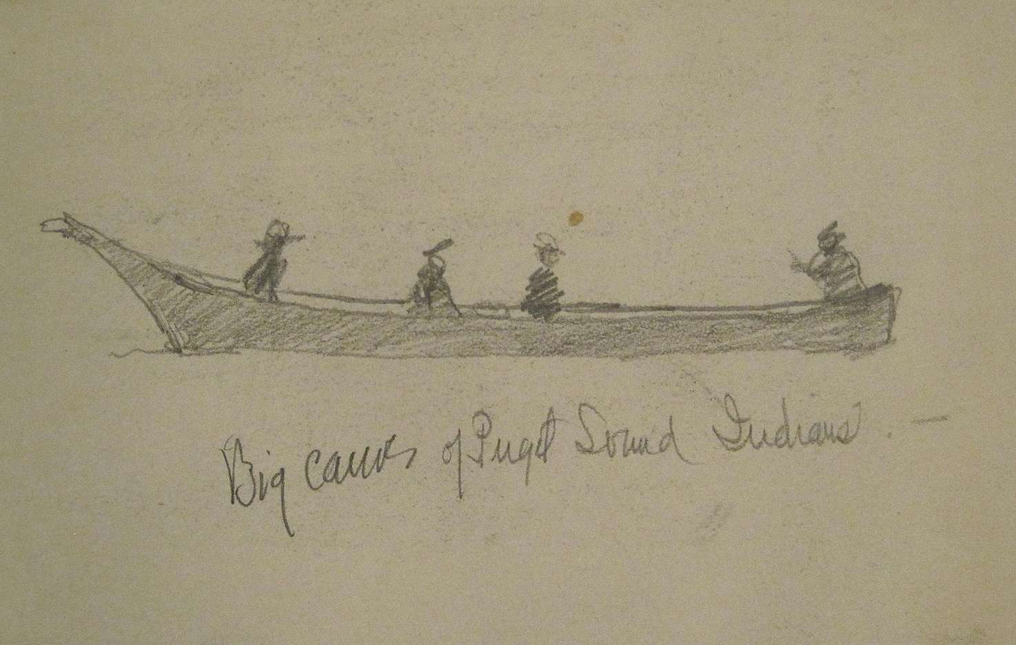 Big Canoe of Puget Sound Indians.-