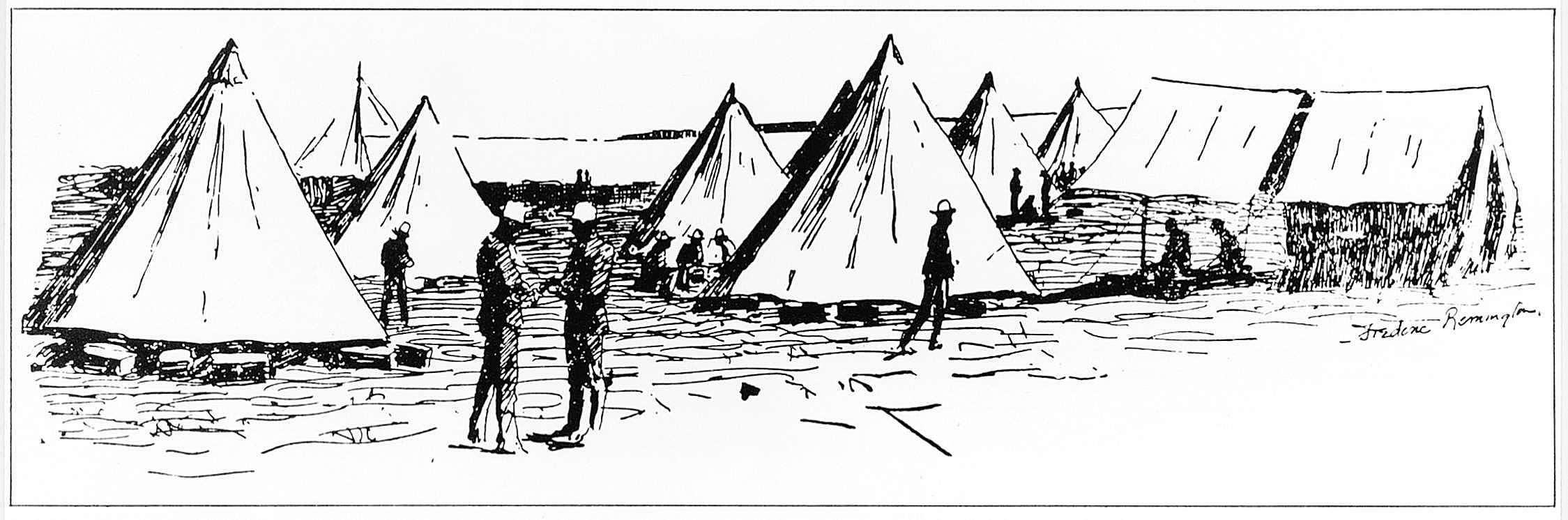 The Fighting Negro Regulars in Their Key West Camp