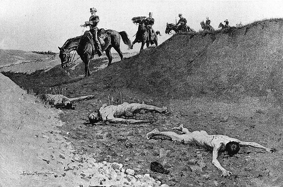 "We Discovered in a Little Ravine Three Men Lying Dead with Their Bodies Full of Arrows"