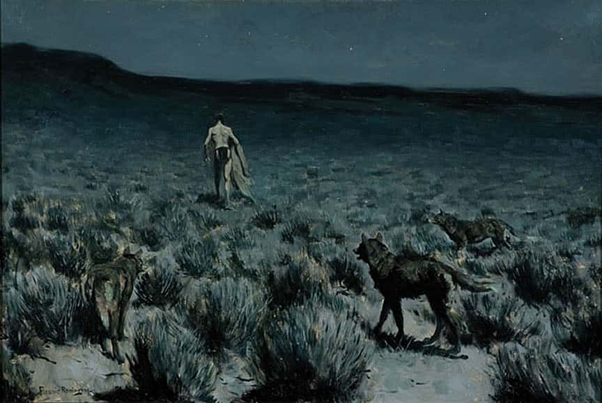 The Wolves Sniffed Along the Trail, But Came No Nearer