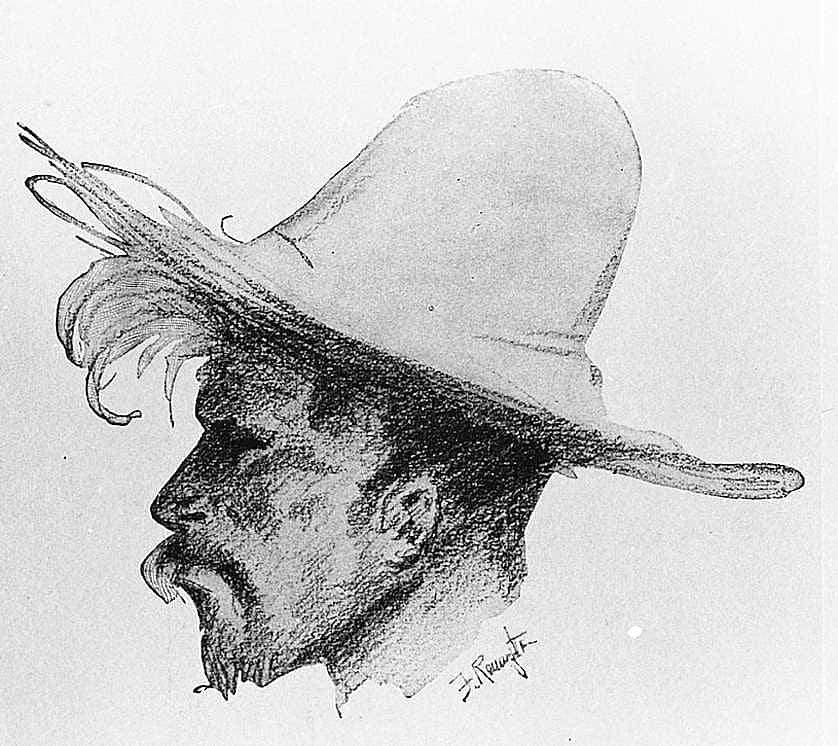 Untitled (Done in the Open, head of man)