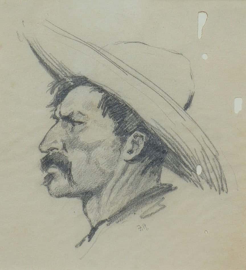 Untitled (Done in the Open, head of man