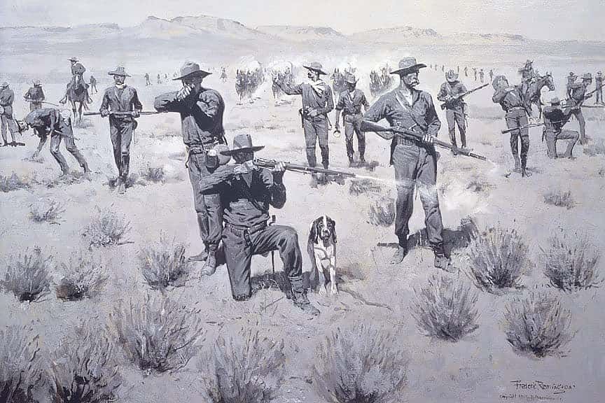 "Bullets Kicked Up the Dust,"