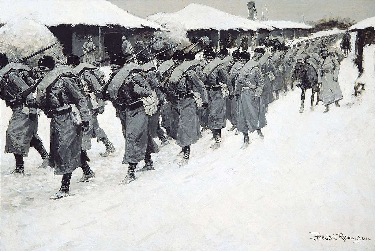 Russian Infantry Going to the Front