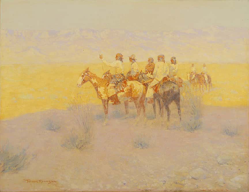 Evening in the Desert. Navajoes.