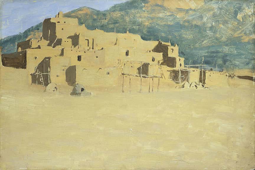 Untitled (North side of Taos pueblo)