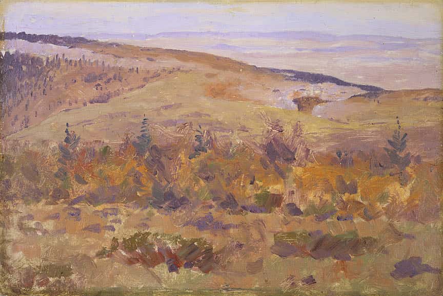 Untitled (sketch of Big Horn Mountains)